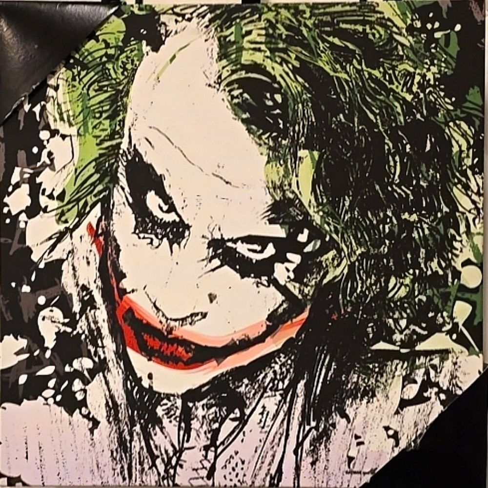 Silver Buffalo X DC Comics Heath Ledger Dark Knight Joker Canvas Wall Decor